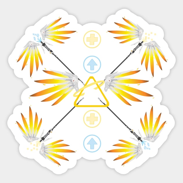 Mercy Wing inspired design Sticker by ToriSipes